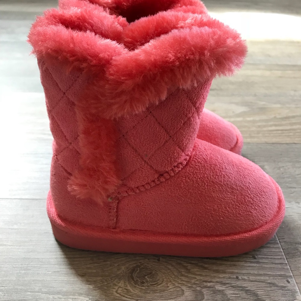 Pink Coral Ugg style Snow Boots